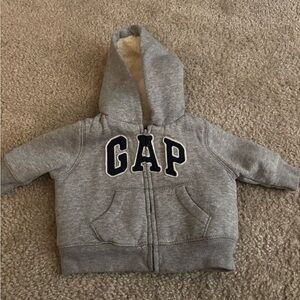 GAP Baby Gray Zip-Up Hoodie